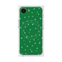 プレミアムスクエアケース with SnapMag［ Drawing Dot - Green ］