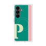 プレミアムスクエアケース with SnapMag［ オリジナル - initial color line - P green ］