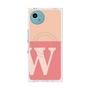 プレミアムスクエアケース with SnapMag［ オリジナル - initial two tone - W pink ］