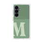 プレミアムスクエアケース with SnapMag［ オリジナル - initial two tone - M green ］