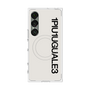 プレミアムスクエアケース with SnapMag［ 1PIU1UGUALE3 - ロゴ vertical - ホワイト ］