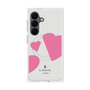 プレミアムスクエアケース with SnapMag［ LANVIN en Bleu Hearts Pink - ランバン ハート ピンク ］