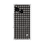プレミアムスクエアケース with SnapMag［ Checkered Purple - ギンガムチェック ブラック ］
