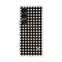 プレミアムスクエアケース with SnapMag［ Checkered Purple - ギンガムチェック ブラック ］