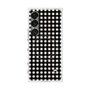 プレミアムスクエアケース with SnapMag［ Checkered Purple - ギンガムチェック ブラック ］