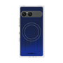 プレミアムスクエアケース with SnapMag［ Dot Gradation - Blue ］