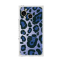 プレミアムスクエアケース with SnapMag［ Leopard - Blue ］