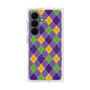 プレミアムスクエアケース with SnapMag［ Argyle - Purple ］