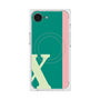 プレミアムスクエアケース with SnapMag［ オリジナル - initial color line - X green ］