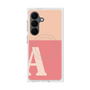 プレミアムスクエアケース with SnapMag［ オリジナル - initial two tone - A pink ］