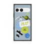 プレミアムスクエアケース with SnapMag［ Playful sticker - Dusty Blue ］