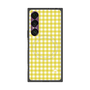プレミアムスクエアケース with SnapMag［ Checkered Yellow - ギンガムチェック イエロー ］