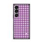 プレミアムスクエアケース with SnapMag［ Checkered Purple - ギンガムチェック パープル ］