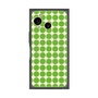 プレミアムスクエアケース with SnapMag［ Big Dot - Green ］