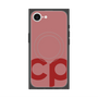 プレミアムスクエアケース with SnapMag［ オリジナル - CASEPLAYイニシャル - レッド ］