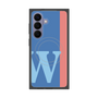 プレミアムスクエアケース with SnapMag［ オリジナル - initial color line - W blue ］