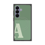 プレミアムスクエアケース with SnapMag［ オリジナル - initial two tone - A green ］
