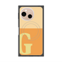 プレミアムスクエアケース with SnapMag［ オリジナル - initial two tone - G orange ］