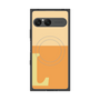 プレミアムスクエアケース with SnapMag［ オリジナル - initial two tone - L orange ］