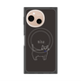 プレミアムスクエアケース with SnapMag［ 蝶ネクタイねこ - Black ］