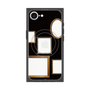 プレミアムスクエアケース with SnapMag［ Photo Frames - Black ］