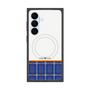 プレミアムスクエアケース with SnapMag［ CASEPLAY Tartan Check - Blue ］