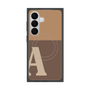 プレミアムスクエアケース with SnapMag［ オリジナル - initial two tone - A brown ］