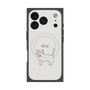 プレミアムパネル with MagSafe［ 蝶ネクタイねこ - White ］