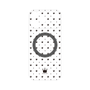 プレミアムパネル with MagSafe［ CASEPLAY Crown dots Black - ケースプレイ・クラウン・ドッツ ブラック ］