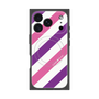 プレミアムパネル with MagSafe［ Big Stripe - Purple × Pink ］