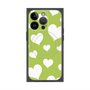 プレミアムパネル with MagSafe［ Dot Hearts - Green ］