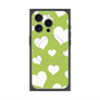 プレミアムパネル with MagSafe［ Dot Hearts - Green ］