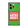 プレミアムパネル with MagSafe［ FRAGILE Sticker - Green ］