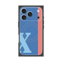 プレミアムパネル with MagSafe［ オリジナル - initial color line - X blue ］