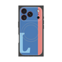 プレミアムパネル with MagSafe［ オリジナル - initial color line - L blue ］