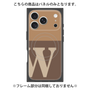 プレミアムパネル with MagSafe［ オリジナル - initial two tone - W brown ］