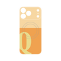 プレミアムパネル with MagSafe［ オリジナル - initial two tone - Q orange ］