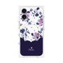 プレミアムパネル with MagSafe［ ツインドットフラワー - Navy ］
