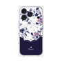 プレミアムパネル with MagSafe［ ツインドットフラワー - Navy ］