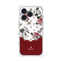 プレミアムパネル with MagSafe［ ツインドットフラワー - Red ］