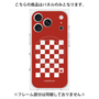 プレミアムパネル with MagSafe［ Racing checkered flag Red - レーシングチェッカーフラッグ レッド ］