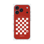 プレミアムパネル with MagSafe［ Racing checkered flag Red - レーシングチェッカーフラッグ レッド ］