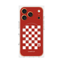 プレミアムパネル with MagSafe［ Racing checkered flag Red - レーシングチェッカーフラッグ レッド ］