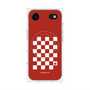 プレミアムパネル with MagSafe［ Racing checkered flag Red - レーシングチェッカーフラッグ レッド ］