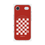 プレミアムパネル with MagSafe［ Racing checkered flag Red - レーシングチェッカーフラッグ レッド ］