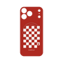 プレミアムパネル with MagSafe［ Racing checkered flag Red - レーシングチェッカーフラッグ レッド ］