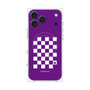プレミアムパネル with MagSafe［ Racing checkered flag Purple - レーシングチェッカーフラッグ パープル ］
