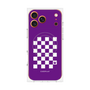 プレミアムパネル with MagSafe［ Racing checkered flag Purple - レーシングチェッカーフラッグ パープル ］