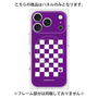 プレミアムパネル with MagSafe［ Racing checkered flag Purple - レーシングチェッカーフラッグ パープル ］