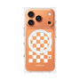 プレミアムパネル with MagSafe［ Racing checkered flag White - レーシングチェッカーフラッグ ホワイト ］